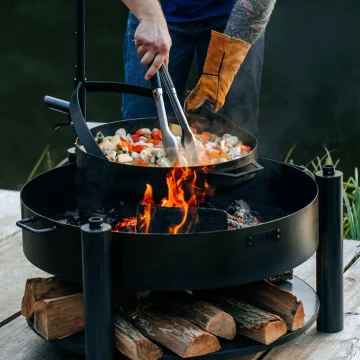Lõkkealus CookKing Montana X, 60 cm, masti ja 50 cm grillrestiga