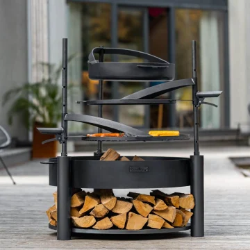 Lõkkealus CookKing Montana X, 60 cm, masti ja 50 cm grillrestiga