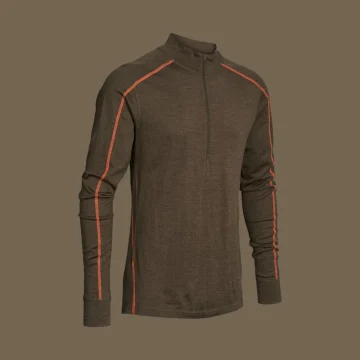 ASTHOR KAL BR front Merino Wool Base Layer Shirt “Asthor Kal”