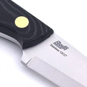 Matkanuga Brisa Necker 70 Must Micarta Scandi