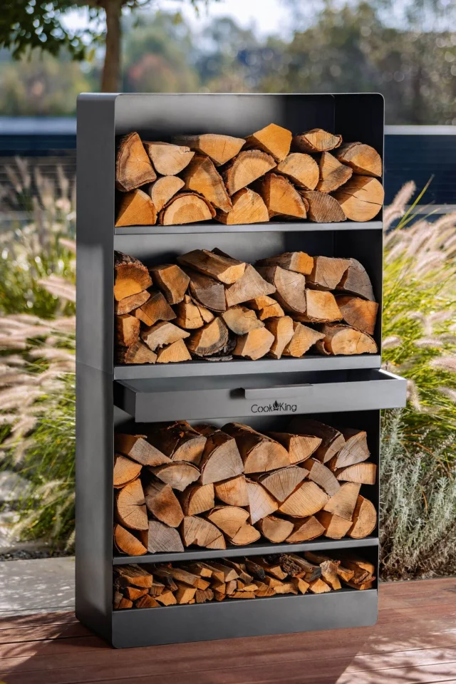 Küttepuuriiul CookKing Vento, 120 × 40 × 30 cm – 150x80x30