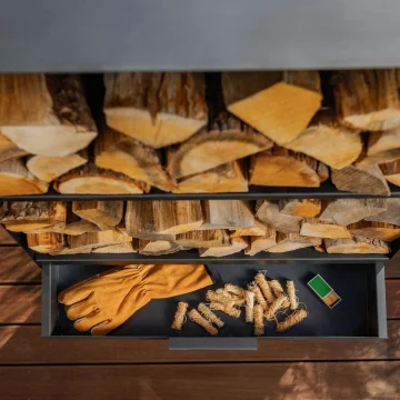 Küttepuuriiul CookKing Vento, 120 × 40 × 30 cm