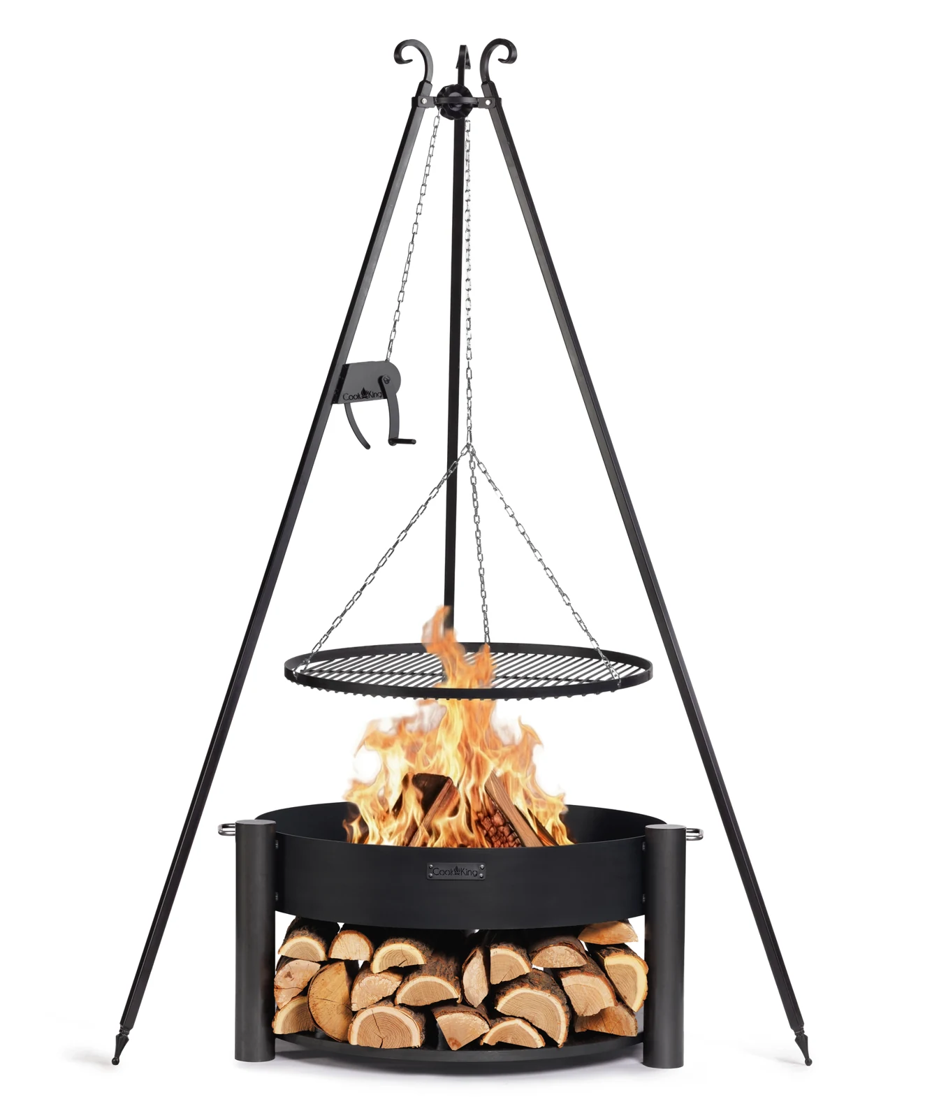 CookKing MONTANA vintsiga kolmjalggrilliga komplekt - 80 cm