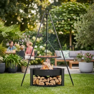 CookKing MONTANA vintsiga kolmjalggrilliga komplekt - 80 cm