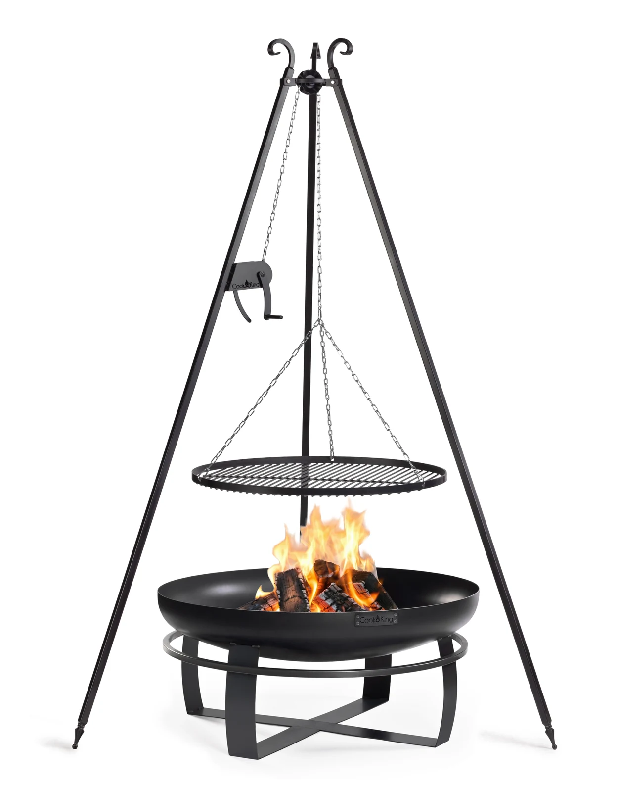 CookKing VIKING vintsiga kolmjalggrilliga komplekt - 80 cm