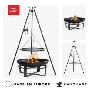 CookKing VIKING vintsiga kolmjalggrilliga komplekt - 80 cm