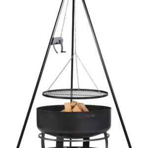CookKing VIKING XXL aluse ja vintsiga kolmjalggrilliga CookKing VIKING XXL aluse ja vintsiga kolmjalggrilliga komplekt - 80 cm