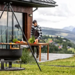 CookKing VIKING XXL aluse ja vintsiga kolmjalggrilliga komplekt - 80 cm